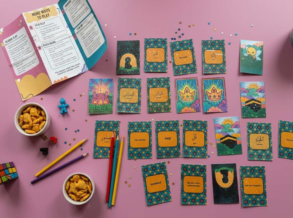Match the Meaning: Surah Al-Falaq — Qur'an Arabic Vocabulary Card Game for Kids
